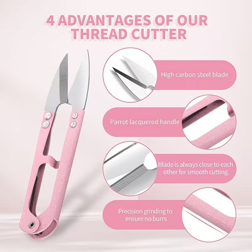 7pcs Pink Sewing Tools Set - Seam Ripper, Thread Snips, Soft Tape Measure, Portable Needlework Kit for Beginners, DIY & Clothing Repair