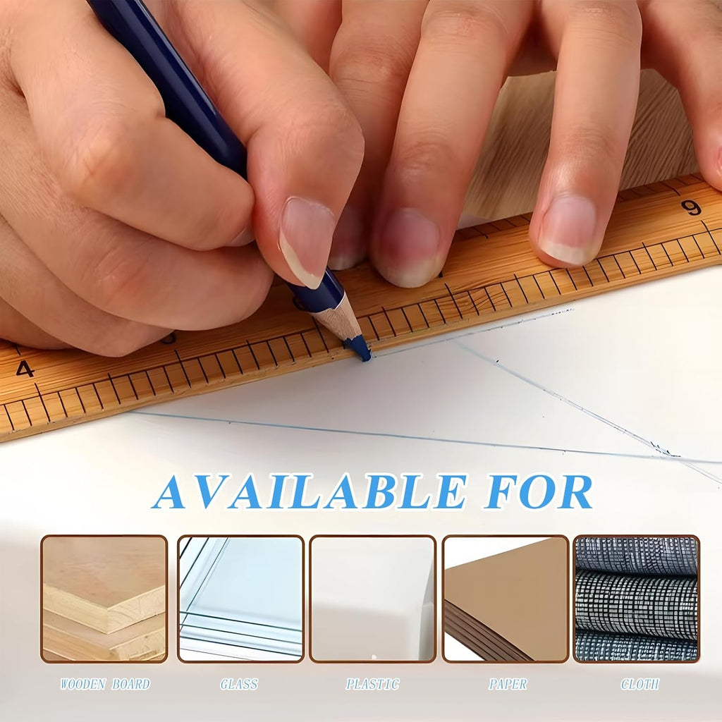 28 Pieces Tailor's Chalk, Tailor's Chalk Pen, Sewing, Triangle Chalk + Sewing Pencil, Sewing Chalk, Fabric Chalk, Tailor's Chalk Set, for Marking Various Fabrics, Leather, Sewing Markers