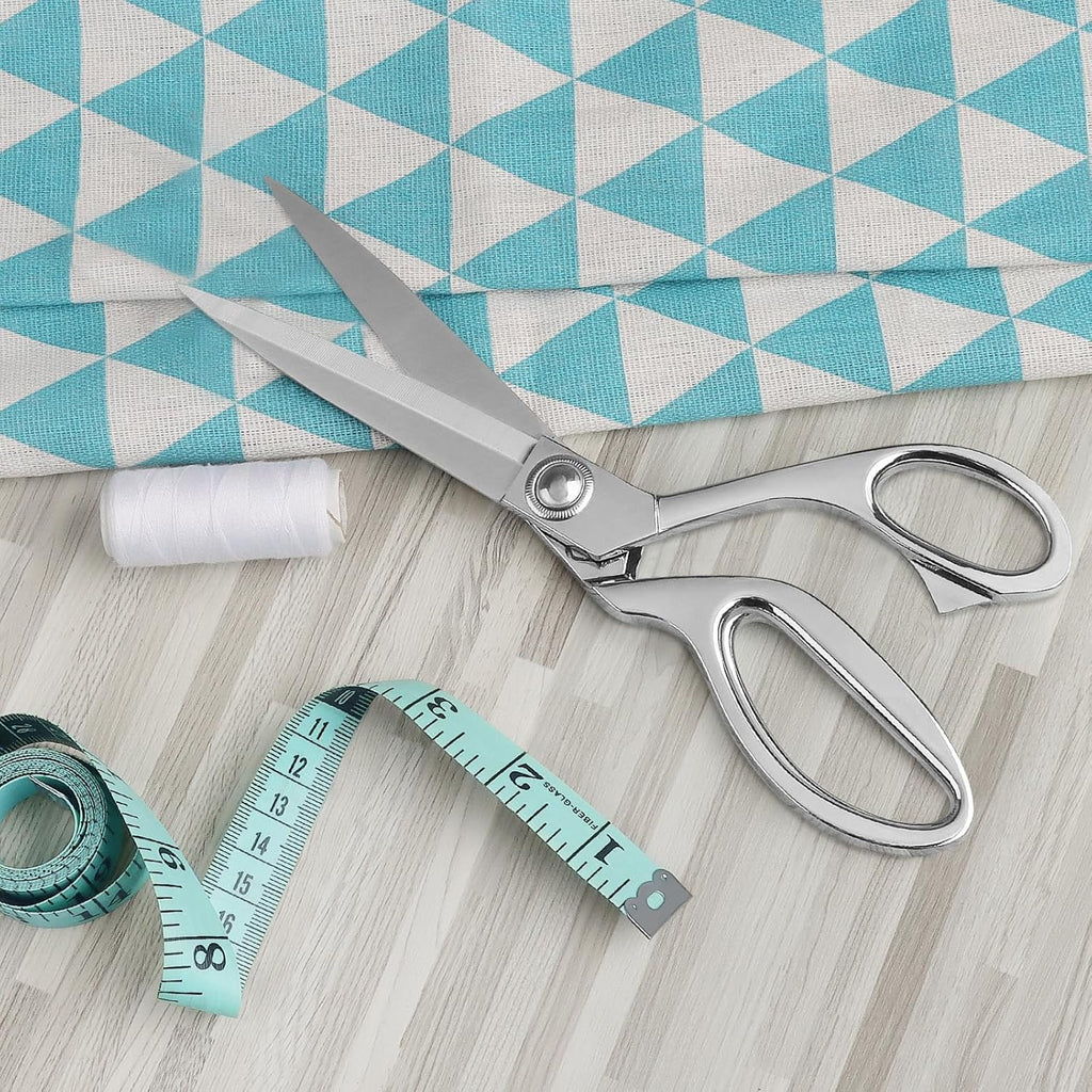 Sewwithjessy Robuste Nähschere 20cm Professionelle Edelstahlschere für Stoff Leder Schneiderei Künstler Studenten Schneidern