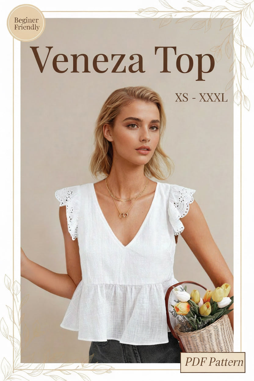Bluse Veneza Schnittmuster im PDF-Format