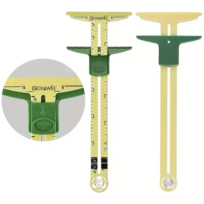 5-In-1 Multifunctional Sliding Gauge Heavy Duty Industrial Drawing Tool with 5In1 Measuring Scales, Adjustable Scale, Ergonomic Handle, And Locking Mechanism