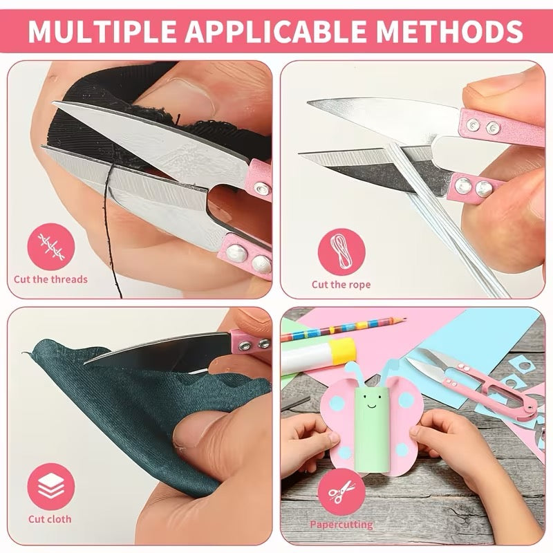7pcs Pink Sewing Tools Set - Seam Ripper, Thread Snips, Soft Tape Measure, Portable Needlework Kit for Beginners, DIY & Clothing Repair